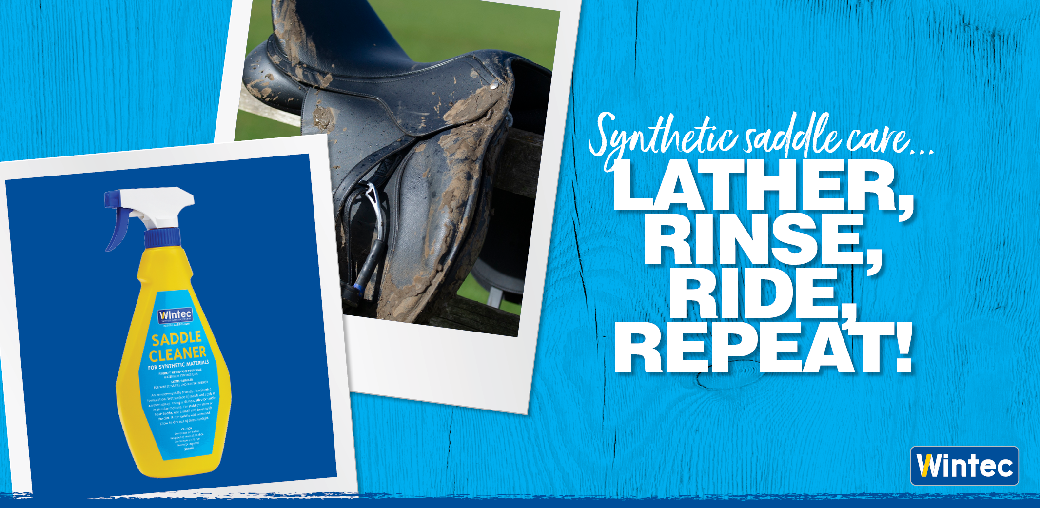 Synthetic saddle care - lather, rinse, repeat!